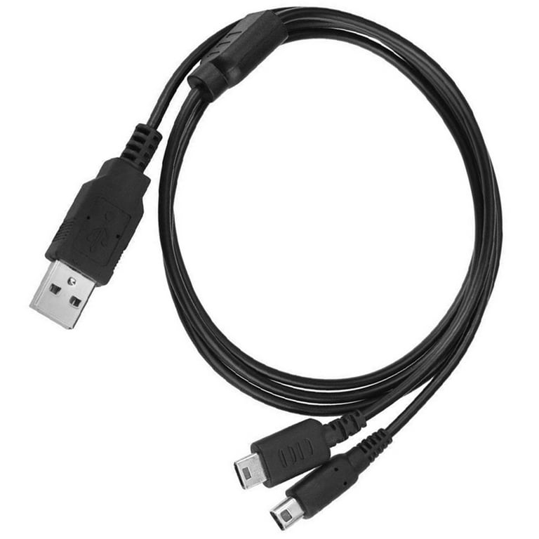 Nintendo DSL DS Lite 3DS DSi LL XL 2 in 1 USB Charger Power Cable