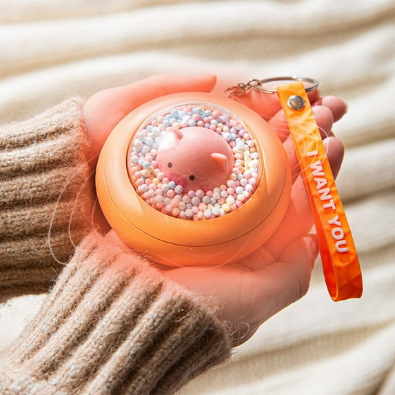 2-in-1 USB Hand Warmer and Power Bank, Multi-Function Heating Device with Portable Design, for Travel and Everyday Use(Orange)