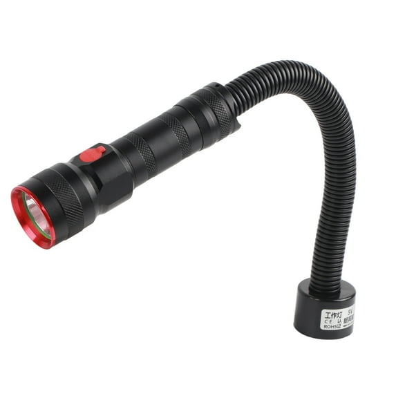 2 in 1 USB Rechargeable LED Flashlight Working Light with Magnetic Base for CNC Milling Machine