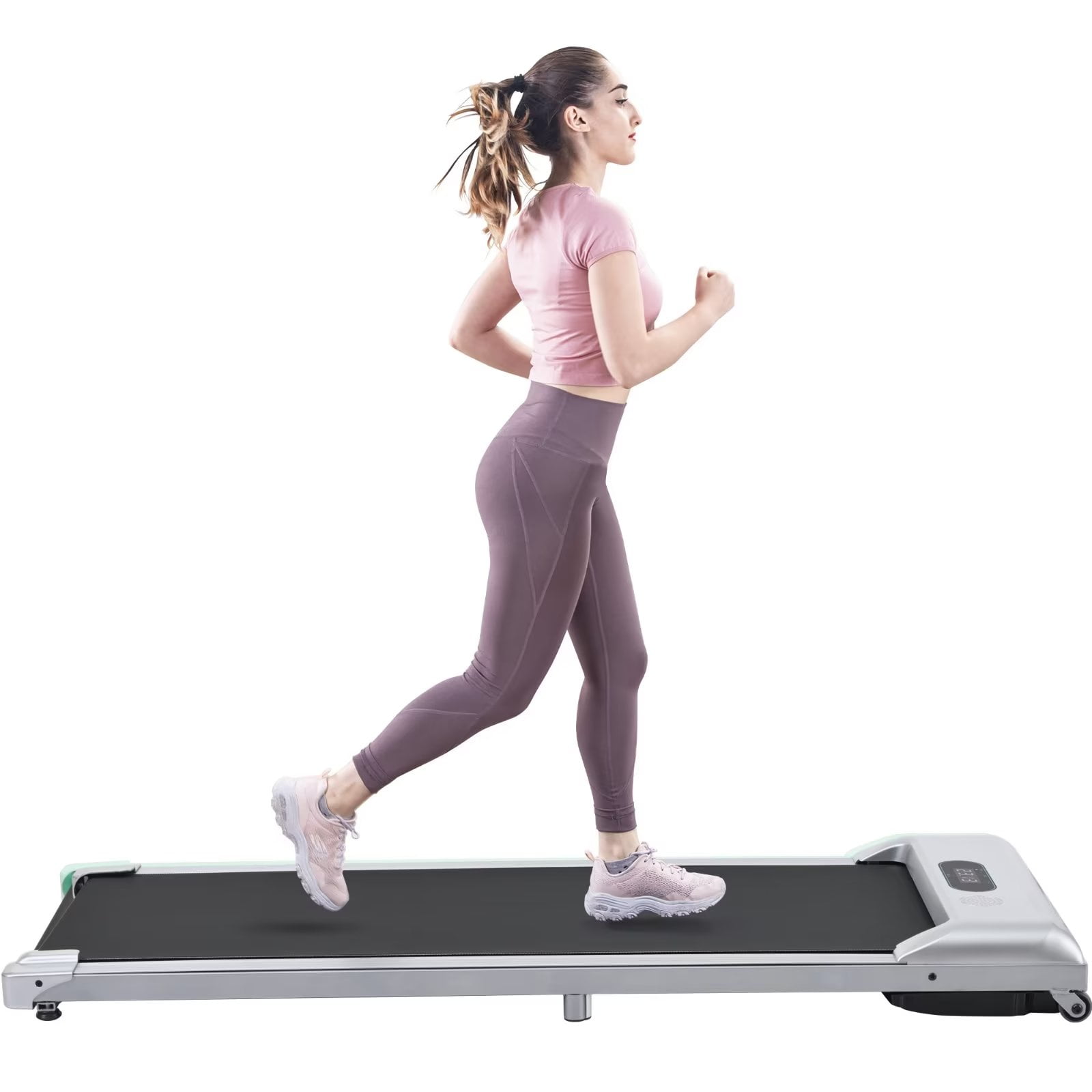 2 in 1 Under Desk Electric Treadmill 2.5HP Walking Jogging