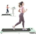 thumbnail image 1 of 2-in-1 Under Desk Treadmill Walking Pad 2.5HP Walking Jogging Running Machine for Home/Office Use,Green, 1 of 7