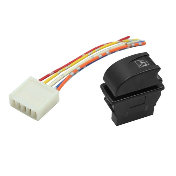 2 in 1 Universal Car Power Window Glass Switch with Wire Harness Socket
