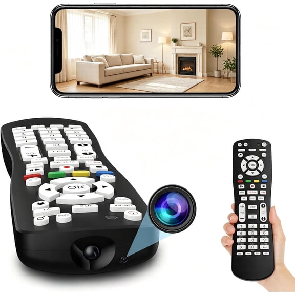 2 in 1 Use WiFi HD 1080P Camera TV Remote Camera with Video and Motion Detection for Indoor Home Security Wireless Nanny Cam