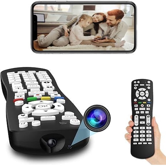 2 in 1 Use WiFi HD 1080P Hidden Camera TV Remote Spy with Video and Motion Detection for Indoor Home Security Wireless Nanny Cam