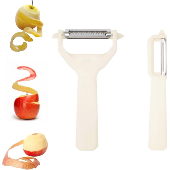 2 in 1 Vegetable Peeler, Multifunctional Peeler & Grater, Kitchen Fruit Peeling Shredding Tool, 2 in 1 Multifunctional Peeler