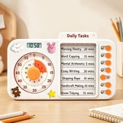2-in-1 Visual Timer with Task Board for ADHD & Autism, Dry Erase Chore Chart and Visual Schedule for Kids & Adults, Countdown Timer for Classroom, Home, Homeschool