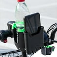 thumbnail image 1 of 2-in-1 Walker Cup Holder with Phone Holder, Wheelchair Cup Holder, Rollator Cup Holder, Cup and Phone Holder for Walker, Wheelchair, Rollator, Mobility Scooter, 1 of 7
