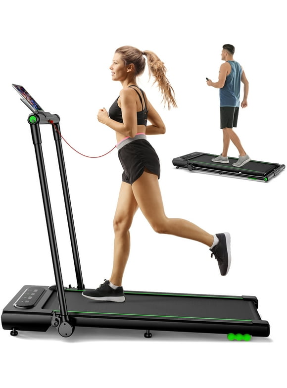 2 in 1 Walking Pad,Under Desk Treadmill for Home/Office, Neche Folding Treadmill 2.5HP with Remote,0.6-7.6mph