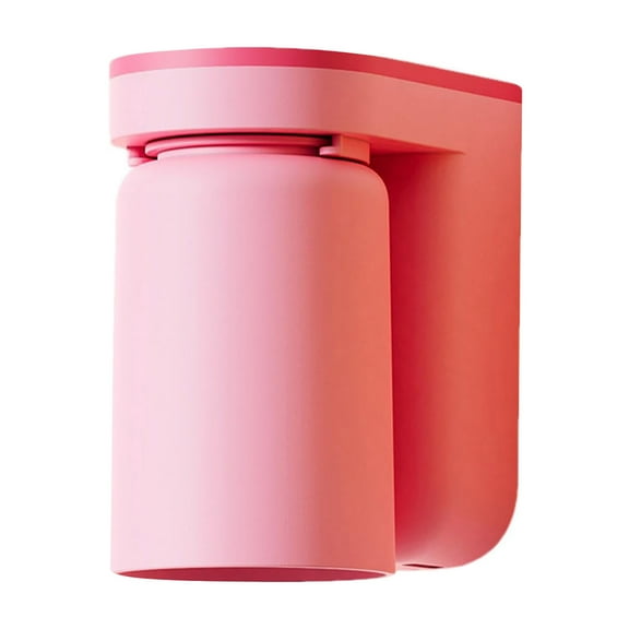 2-in-1 Wall Mount Toothbrush Holder with Cup - No Drill Adhesive Bathroom Organizer, Inverted Self-Draining Design for Easy Cleaning, Space Saving Toothbrush Storage Set