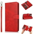 thumbnail image 1 of 2-in-1 Wallet Case for iPhone 14 Pro (6.1") 2022, Allytech Vegan PU Leather Magnetic Detachable Shockproof Hand Strap Flip Folio Stand Protective Case for iPhone 14 Pro 5G, Red, 1 of 5