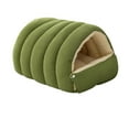 thumbnail image 1 of 2 in 1 Washable Covered Dog Cats Bed, Small Dog House Indoor, Winter Warm Pet TentInsulated Cozy, Cave Size for Cats and Puppy, 1 of 5