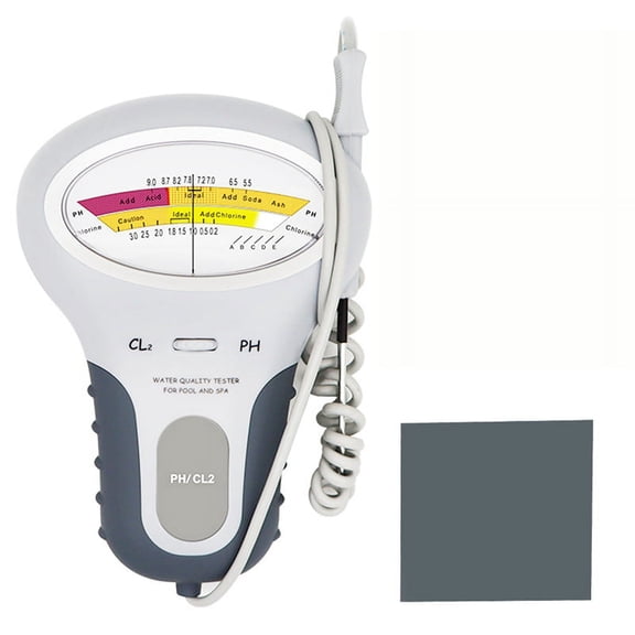 2 in 1 Water Quality Testing Device PC-102 PH Tester for Swimming Pool SPA Water Chlorine Tester CL2 Meas