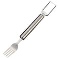 thumbnail image 1 of 2-in-1 Watermelon Slicer & Fork – Watermelon Cutter, Stainless Steel Fruit Cutter Tool for Watermelon, Mango, Pitaya – Portable for Camping, Picnics, Home, Parties, 9.25x0.98 inch, 1 of 8