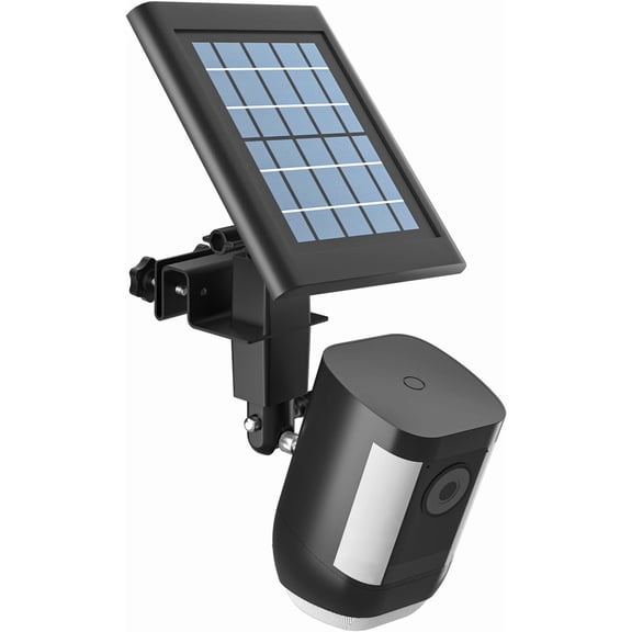 2-in-1 Weatherproof Gutter Mount for Stick Up Cam/Pro Solar Panel, Spotlight Cam Pro Battery and Outdoor Cam Plus Battery Outdoor Mount Accessories for Ring Solar Panel (Black)