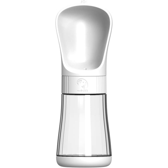 2-in-1 Wide Mouth Dog Water Bottle, 330/490/510ml Portable Dispenser | Leak-Proof Rotating Switch, Doubles as Food Bowl, Sturdy ABS, Lightweight, Wide Mouth Easy Clean