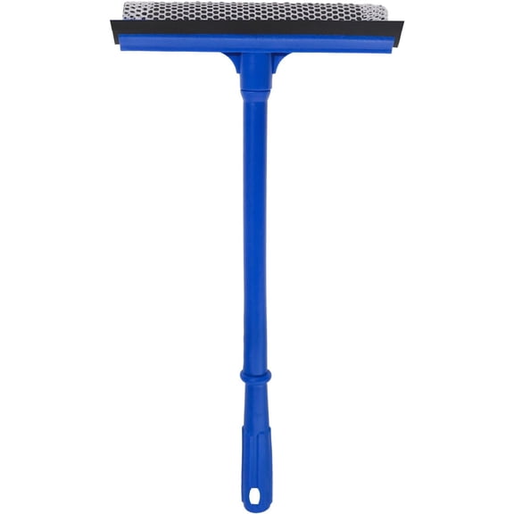 2-in-1  Window Cleaner, Multi-Use  Windshield Cleaning Tool, with 15.9" Handle, 8" Soft Rubber  & Highly Absorbent Sponge, , , Glass, Shower, Outdoor Window Cleaning