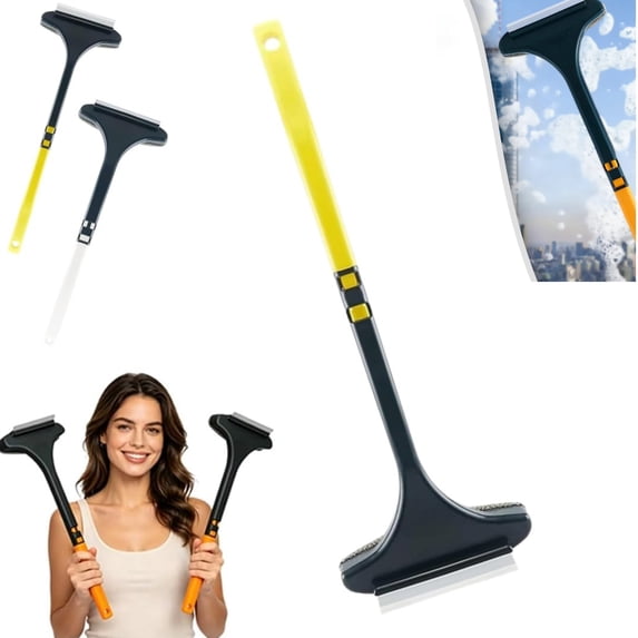 2-in-1 Window Screen Cleaning Brush Value Set Wet & Dry Dual Use Mesh Screen Cleaner for Patio Door Porch Screens