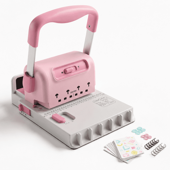 2-in-1 Wire & Disc Portable Binding Machine Kit for DIY Booklets Journals Planners Scrapbooks