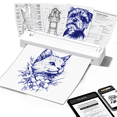 thumbnail image 1 of 2-in-1 Wireless Bluetooth Thermal Printer for Tattoo Stencils & Documents, Portable Temporary Tattoo Transfer Machine Kit for Tattoo Artist & Beginner, WT, 1 of 7