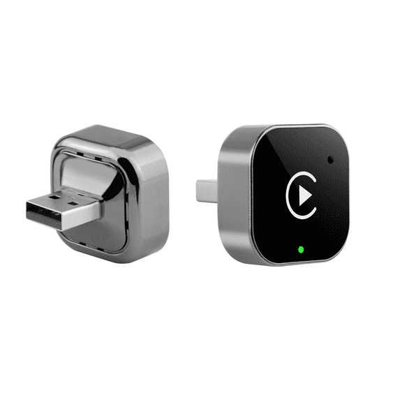 2-in-1 Wireless CarPlay & Android Auto Adapter Plug & Play CarPlay Dongle Converts Wired to Wireless Fast Auto-Connect No Delay Compact Design for iPhone & Android