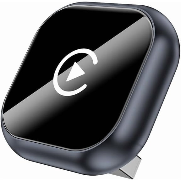 2 in 1 Wireless Carplay Adapter, Plug & Play Car Play Connectivity, Convert Factory Wired to Wireless,Low Latency, Compatible with iOS10+/Andriond11+