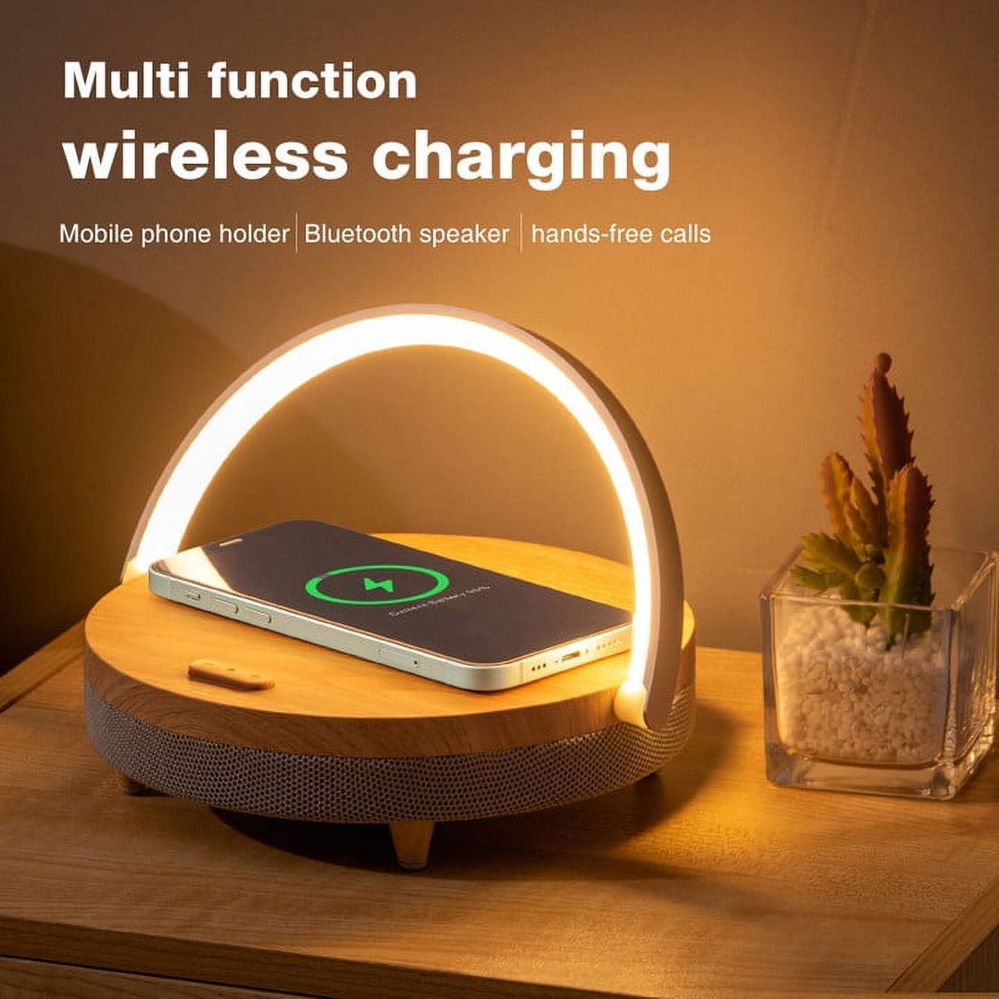 2 in 1 Wireless Charger & Touch Night Light Table Light Mobile Phone Wireless 10W Fast Charger