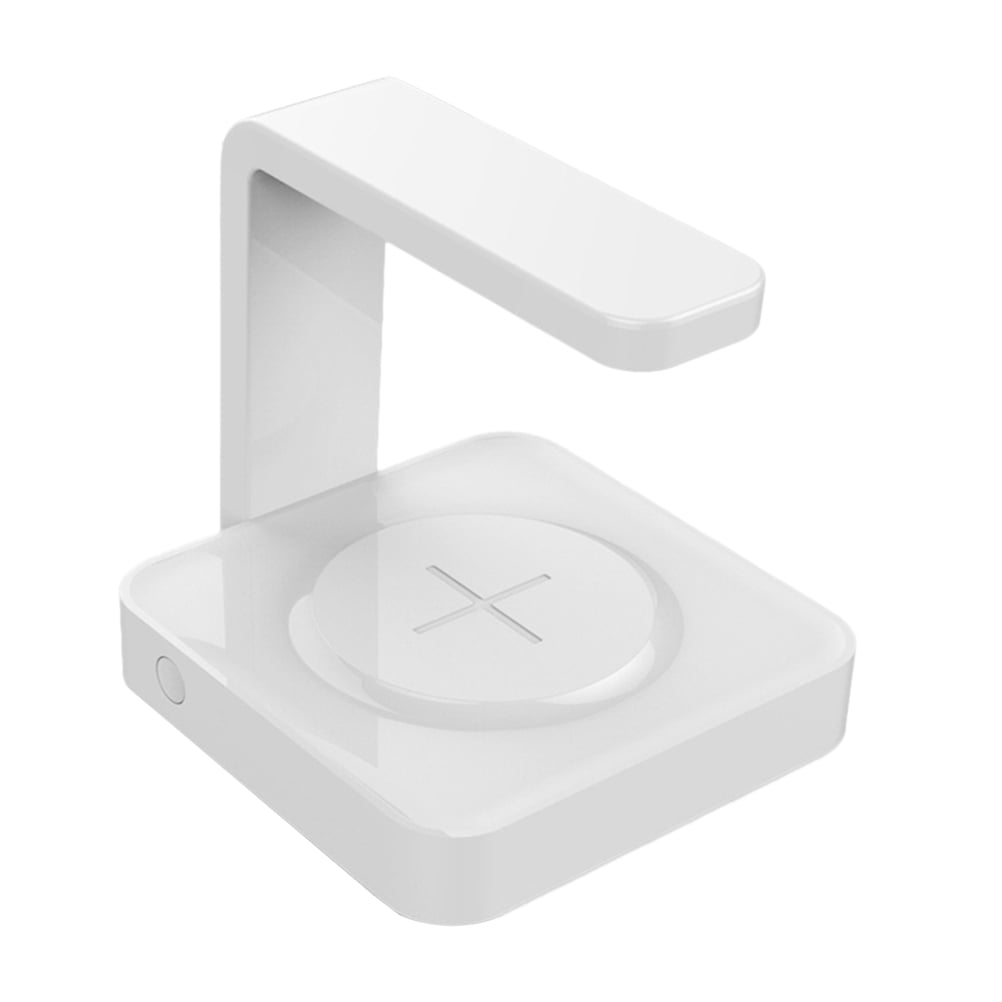 2 in 1 Wireless Charging Qi Fast Charge 10w Wireless Charger UV Sterilizer Lamp (White