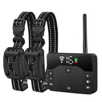 2-in-1 Wireless Dog Fence for Dogs,Wireless Boundary Containment System,Electric Dog Fence & Remote Training Collar,Remote Dog Boundary System For Medium/Large Dogs