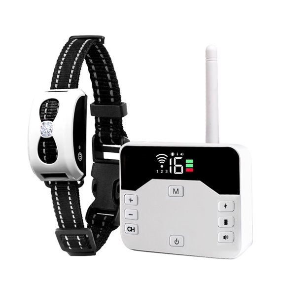2 in 1 Wireless Dog Fence System and Training Collar with Remote, Device for All Breeds
