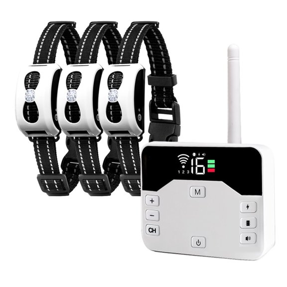 2 in 1 Wireless Dog Fence System and Training Collar with Remote, Device for All Breeds