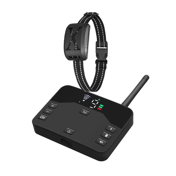 2 in 1 Wireless Dog Fence System and Training Collar with Remote, Device for All Breeds