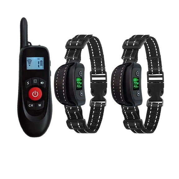 2-in-1 Wireless Dog Fence System with Handheld Transmitter for 2 Dogs, Training Collar Kit