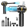 thumbnail image 1 of 2-in-1 Wireless Vacuum Cleaner with Strong Suction & Blowing Function, Full Set with Multiple Attachments, Dust Removal for Keyboard & Computer, Ideal for Home & Car Use, Ready to Use, 1 of 7