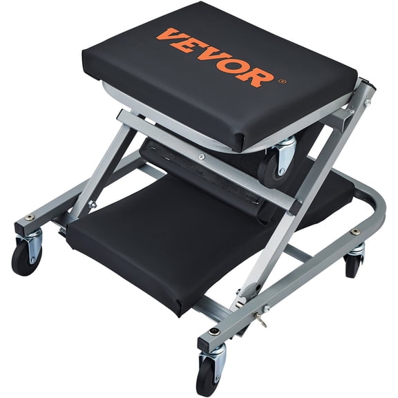 2 in 1 Z Creeper Rolling Chair Auto Mechanics Shop Garage Work Stool