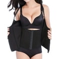 thumbnail image 1 of 2 in 1 Zipper Postpartum Belly Wrap Girdle Pelvis Belt Waist Trainer Tummy Control Shapewear for Women, 1 of 7