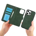 thumbnail image 1 of 2-in-1 with card holder PU leather magnetic detachable bracket shockproof wristband detachable flip phone case, suitable for Samsung A51 4G phone case, 1 of 5