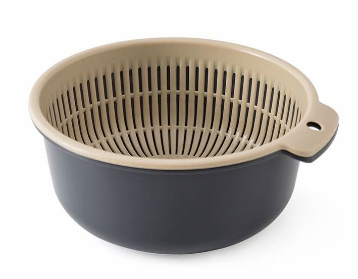 2in1 kitchen Strainer Bowl Sets, Large Plastic Washing Bowl and