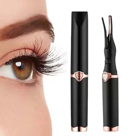 2-in-1 portable heated eyelash curler, long-lasting curling comb clip, USB power supply, 3-speed temperature mode