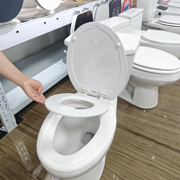 Rayport Elongated Toilet Seat with Toddler Seat, Slow Close