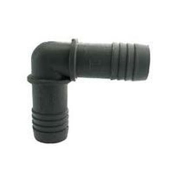 2 in. 90 deg Boshart Hose Elbow, Polyethylene - Gray