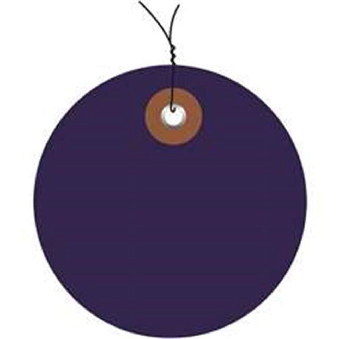 2 in. Blue Plastic Circle Tags - Pack of 100