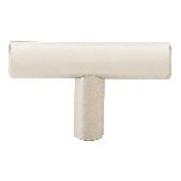 2 in. Brass Bar Cabinet Knob, Satin Nickel