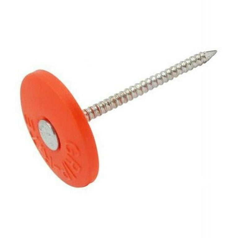 Grip-Rite 2 in. Cap Electro-Galvanized Plastic/Steel Nail Full Round Head 9 lb Grip-Rite 2 in. Cap Electro-Galvanized Plastic/Steel Nail Full Round Head 9 lb
