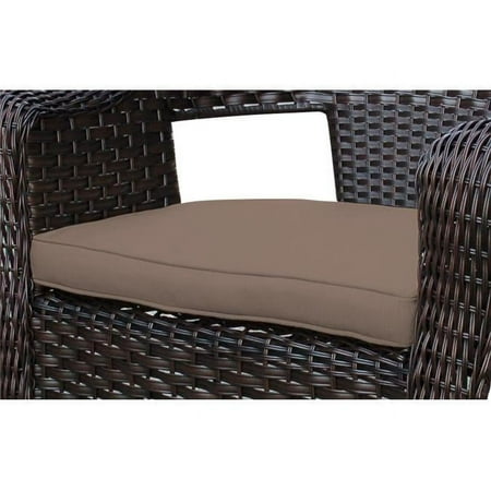 2 in. Clark Single Chair Cushion, Brown