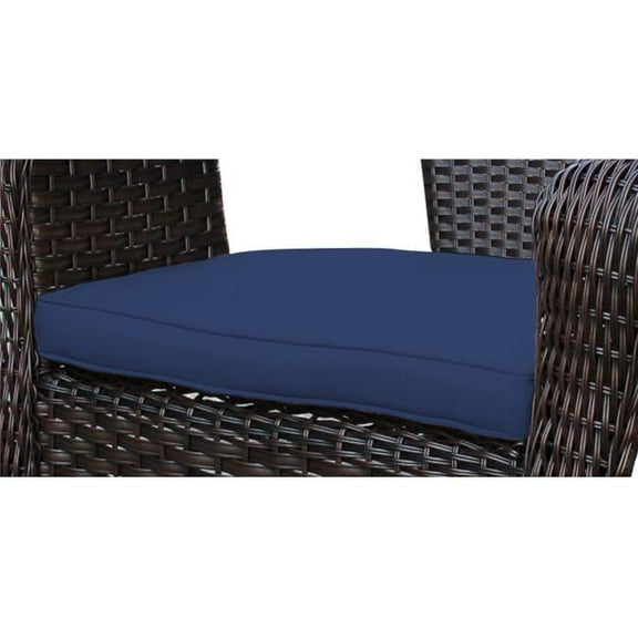 2 in. Clark Single Chair Cushion, Midnight Blue