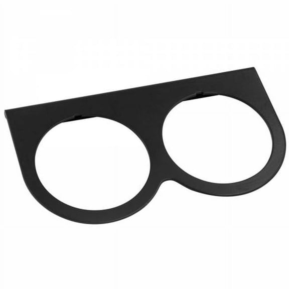2 in. Gauge Mount Panel, Black - Double
