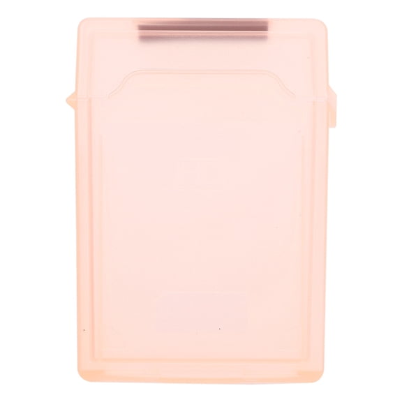 2.in HDD SSD Protective Case Portable Protective Box Plastic Moisture-Proof SSD Hard Disk Protector Dustproof Orange
