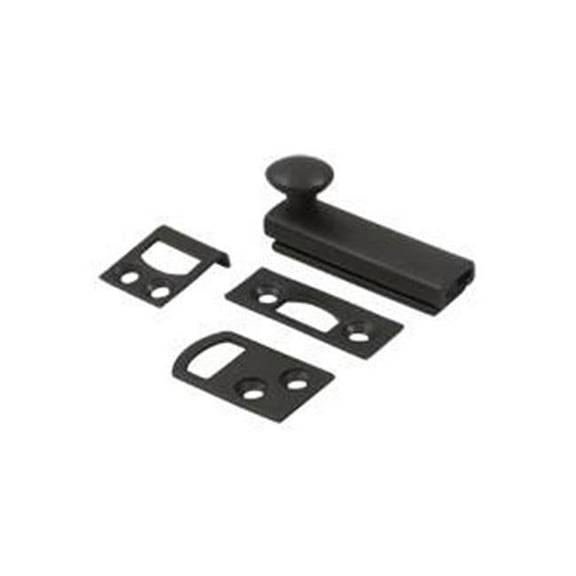 2 in. Heavy Duty Surface Bolt with Concealed Screw, Oil Rubbed Bronze - Solid