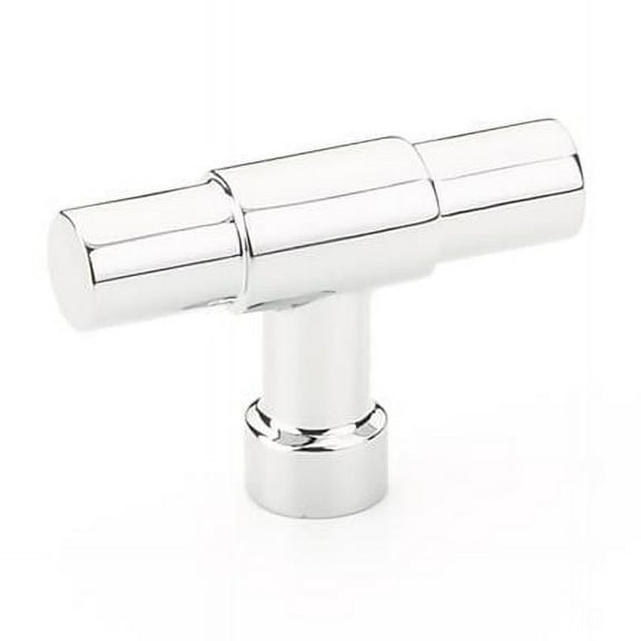 2 in. Jasper Finger Pull Cabinet Knob, Bright Chrome