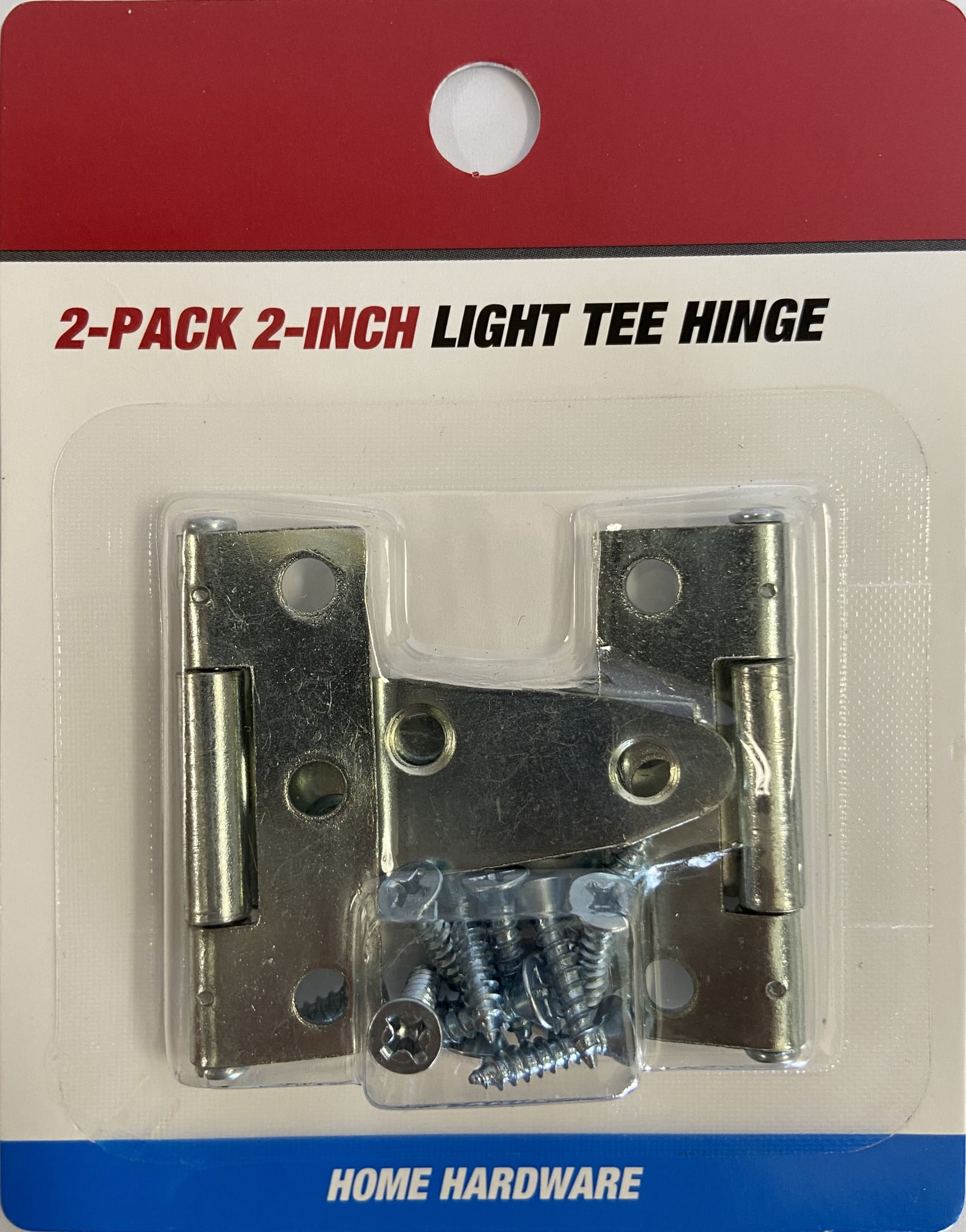 2 In Light Tee Hinge Zinc Plated 2 Pack 2924